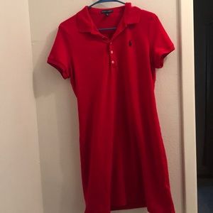 Red Large Ralph Lauren Polo Dress